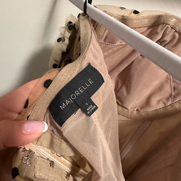 Majorelle beige mini dress size s - Picture 5 of 6